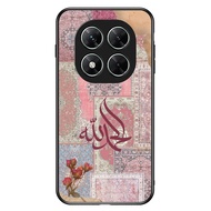 Phone Case poco X7 X6 X5 X3 PRO GT 4G 5G TPU Rubber Softcase Pink Rug Collage Alhmadulillah