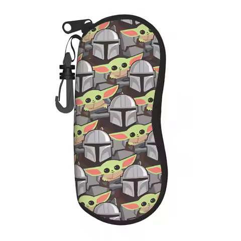 Grogu Yoda Mandalorian W-Warss Glasses Case Men Women Protective Box S-Stars Game Glasses Box Ins Ey
