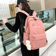 ❉Beg sekolah pelajar perempuan versi Korea berkapasiti besar pelajar sekolah menengah beg sekolah pe