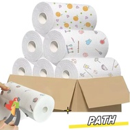 PA-HOME 1Roll/400Sheets Disposable Lazy Cleaning Rags, Non-woven Fabric Thickened One-Time Dishcloth