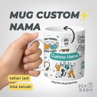 Custom Mug Gift with Single Name – Gift Set Box, Pin & Medal | 1st Anniversary