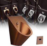 Splashproof Water Saving Urinal Potty,Wall-Mounted Stainless Steel Urinal, High-Efficiency Flushing 