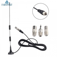 FM Antenna Magnetic FM Radio Antenna &amp;Connector Adapter For Indoor Digital Audio