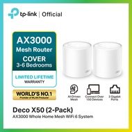TP-Link Deco X50 AX3000 Whole Home Mesh WiFi 6 System  ตัวขยายสัญญาณ WiFi ประกันตลอดการใช้งาน