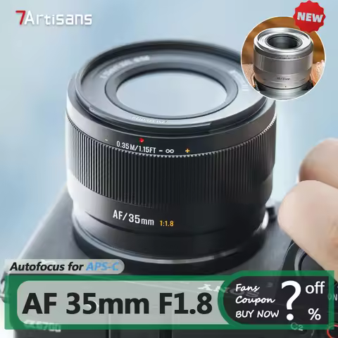 7artisans AF 35mm F1.8 APS-C Standard Prime Auto Focus Mirrorless Camera Lens for Portrait Photograp