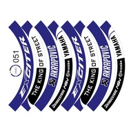 Blue and White Full Rim Stamp Stamp Code 051