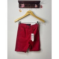 STRADIVARIUS RED DENIM SHORT PANTS