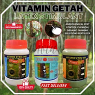 Vitamin Penggalak Susu Getah/ETRO 500/ETRO 1000/ETRO 20000/Penggalak Susu/Pokok Getah/Susu Getah/Pen