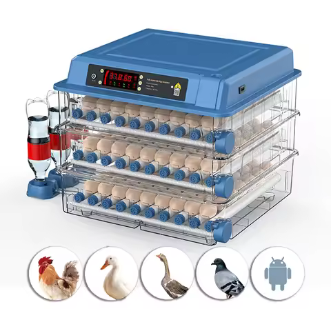 Intelligent Egg Incubator 6/9/12/15/24/36/48/56/64/98/120/128/152/176/192 Eggs for Ostrich Chicken D