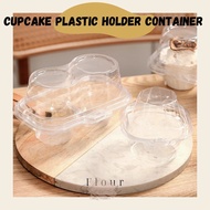 10pcs/Set Plastic Cupcake Box Muffin Plastic Holder Container | Tiramisu Mousse Cake Cup | Bekas Kek
