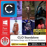 CLO Standalone 2025.1.166 - 3D Fashion Design with 3D Garment Simulation | Windows - SOFTWARE
