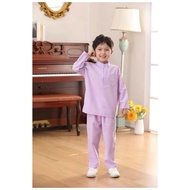 Baju malayu budak ( pearl skin soft premium) size 2y-12y