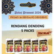 Halal Sharifah Food 24 Rendang Dendeng To Eat Instant Rice Ready To Eat Meal - 5 PCS