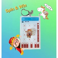 4D Spinning Singaore Keychain