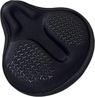 DAWAY Memory Foam Bike Seat Cover - C6T Extra Soft Pad Most Comfortable Big Exercise Bicycle Saddle 