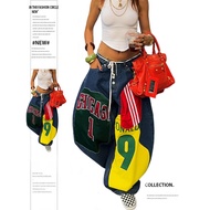 baggy jeans men y2k y2k jeans Large Size American Styled Patch Print Jeans for Women - Retro Hip-Hop