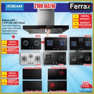 [ COMBO OFFER ] Robam A852 Cooker Hood with Hob B272 / B276 / ZG830B / W2984