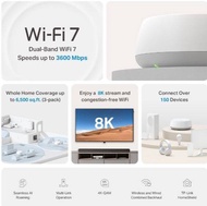TP-Link Deco BE22 (BE3600) WiFi 7 Wireless Mesh Router – Wi-Fi 7 Range Extender | Deco M5 Replacemen