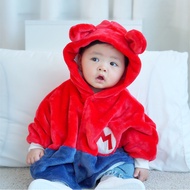 Augelute Baby Children's Clothing Animal Pattern Warm Cloak Jacket Hooded Thin Double-Sided 60324