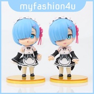 Pvc Rem Detailed Figure Set Six Q Version Kimono Models From Re Zero Starting Life Another In World