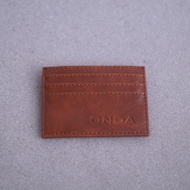 Card Holder wallet, tempat id card dan menyimpan uang, mewah elegant emboss custom logo atau nama