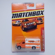 Matchbox Ford E-350 Ambulance Iron Base