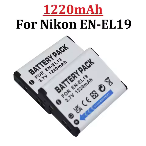EN-EL19 EN EL19 ENEL19 Camera Battery 1220mah for Nikon Coolpix W100 W150 S100 S2500 S2600 S3100 S64