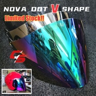 Helmet NOVA DOT VISOR V shape Singapore Design ( Limited Stock )