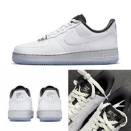 Nike Air Force 1 雷射白銀 冰藍色水晶底女款休閒鞋 DX6764100