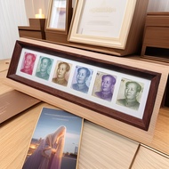 [in stock] 6Grid photo frame with fortune coins decoration and display stand diy Display frame for s