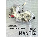Original HEAD LAMP ASSY MZ MANTIZ 🦗 Front Head Light With Socket & Bulb Complete MZ125 Lampu Depan