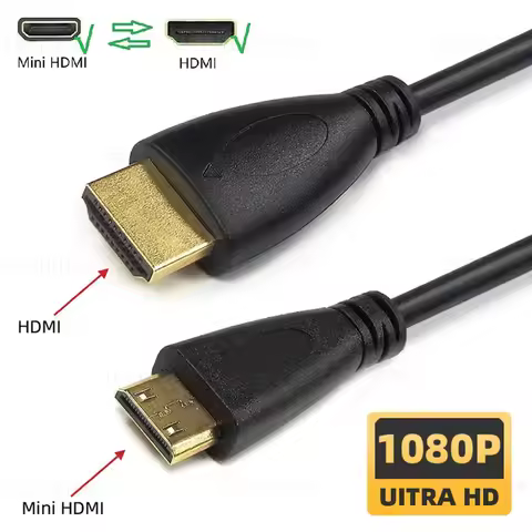1M 4K Mini HD To HDMI-compatible Adapter Cable For PS3/PS4/Xbox Console 1080P Cable For Camera Monit