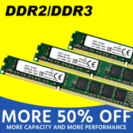 หน่วยความจำคอมพิวเตอร์ RAM Memoria โมดูลคอมพิวเตอร์เดสก์ท็อป1GB 2GB DDR2 PC2 4GB DDR3 8GB 667MHz 800MHz 1333MHz 1600MHz 8GB 1600