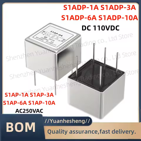 Brand new and original PCB AC DC DC circuit board power filter S1AP-10A/6A/3A/1A Pin type EMI anti-i