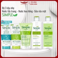 Simple Facial Cleanser, Simple Makeup Remover, SIMPLE Toner