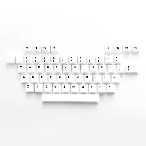 Ceramic Keycap Set HiFi Smooth Transparent Key Caps Cherry Profile Keycaps for Mechanical Keyboard M