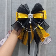 Black yellow lace lightstick bow - BIGBANG RIIZE STRAY KIDS ENHYPEN TXT BTS EXO 2NE1 PLAVE lightstic