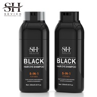 [ท้องถิ่นพร้อมส่ง] Sevich แชมพูย้อมผมสีดํา Organic 5 In 1 Blackening Shampoo สําหรับแชมพูเปลี่ยนสีผม