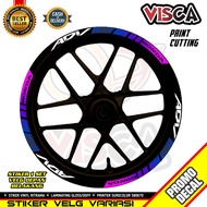 Motorcycle Rim List Rim Stickers ADV 160 Ring 14 ADV 160 Chameleon Motif Rim Stickers