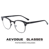 AEVOGUE Photochromic Glasses Prescription Frame Men Optical Eyeglasses Women Eyewear KS101 eo