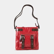 UN1牛皮斜背袋/皮包/小包包/iPad包 – 紅色