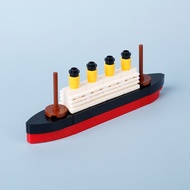 MOC Titanic Cruise Cargo Ship Model Cheap Small Particle Puzzle Insert Compatible Toy Men Women