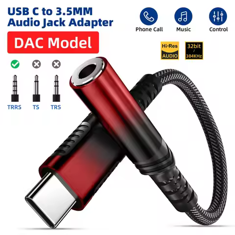 USB C to 3.5mm Adapter Type C to Aux Audio Dongle Cable Cord Headphone Jack Adapter for iPad Pro Sam