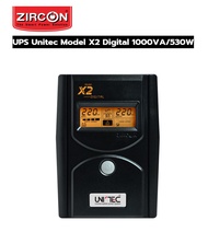 UPS Unitec Model : X2 Digital 1000VA/530W (รับประกันสินค้า 2 ปี)ฟรี Onsite Service กรุงเทพฯ และปริมณ