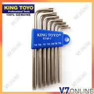 KING TOYO 7 Pcs 5-Point Star Key Wrench Set [KT-5P-7]