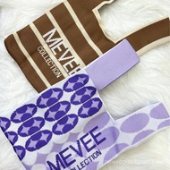 MEVEE Y99 Beg Rajut Moden & Cantik Beg Berkualiti Tinggi Kapasiti Besar untuk Wanita Yang Bergerak