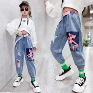 PANTHER PANT celana anak perempuan/Celana Jeans Panjang  polos /Celana jeans  Anak Perempuan Usia 5 
