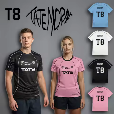 T8 Jerseys Tate McRae Album T-Shirts SO CLOSE TO WHAT Street Style Oversized Unisex Tops gift Breath