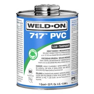 WELD-ON 711 717 P-68 P-70 PVC SOLVENT CEMENT PRIMER 946ML GRAY CLEAR