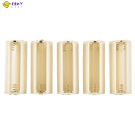 Flashlight Cylindrical 3 x AAA Battery Plastic Holder Box 5Pcs
